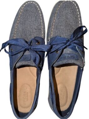 Sperry Women's Blue Koifish Sparkle Boat Shoes Sz 10